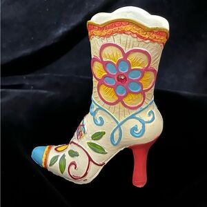 Ceramic Western Boot (possibly from Raine Original Collection)